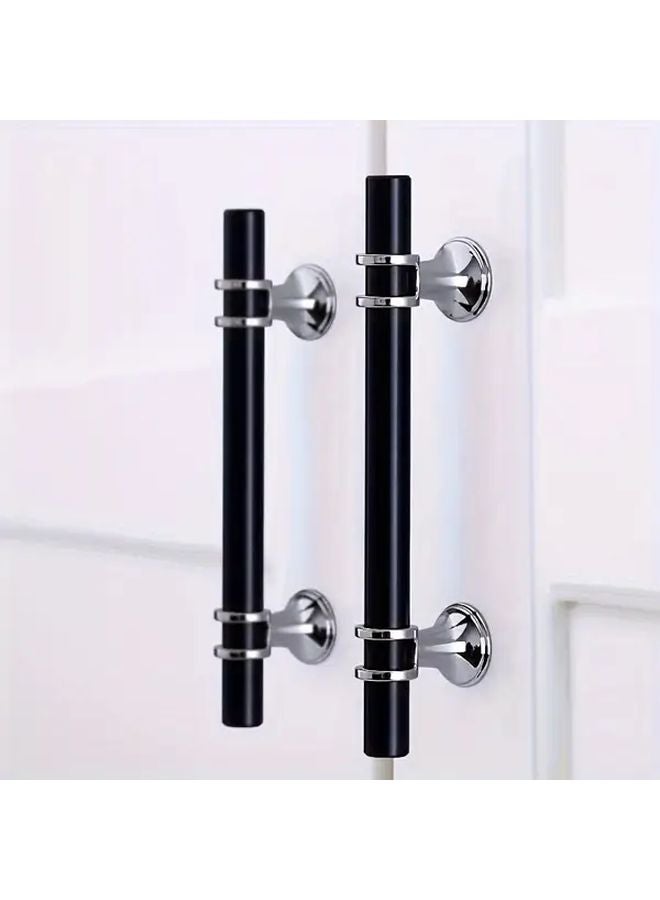 20pc Black And Silvery Stainless Steel Cabinet Handles 128mm Hole Spacing Vintage Drawer Pulls - Image 4